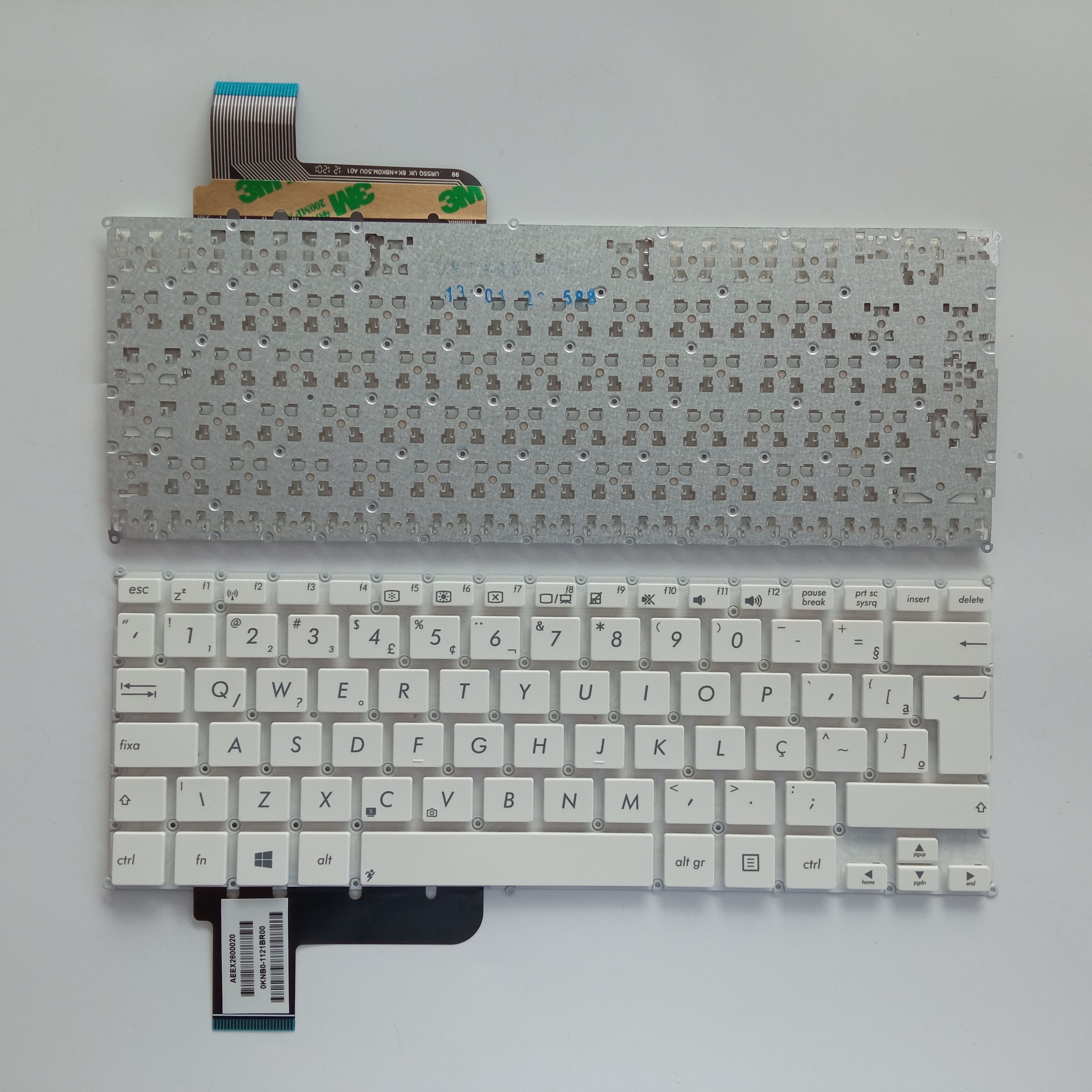 Picture of New Replacement Laptop Keyboard For ASUS X201 WHITE BR Layout
